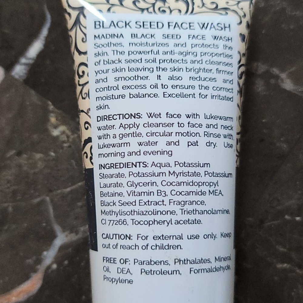 Black Seed Face Wash- 3.38 oz. - Picture 2 of 2